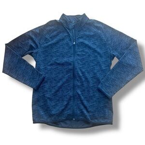 Adidas Men's Black Grey Full-Zip Jacket Sweater Size XL Performance Active